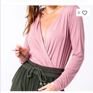 Pink Bodysuit in Size Small